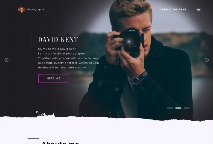 LendigPage (Сайт фотографа)