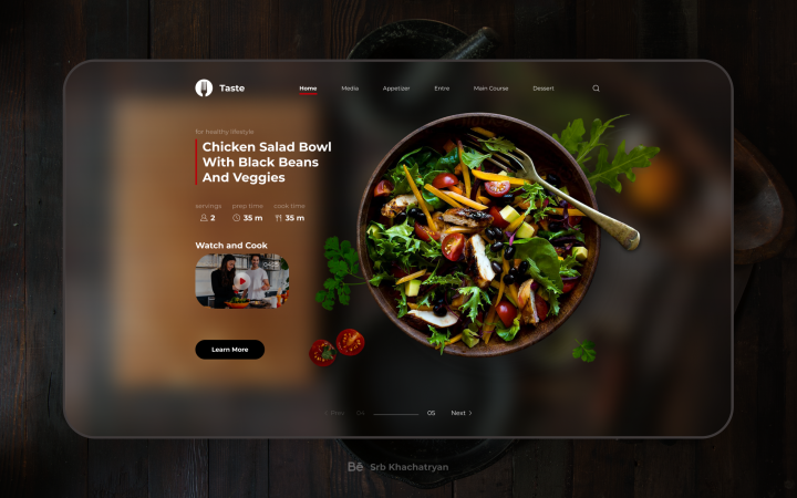 Cooking Website Concept Design
