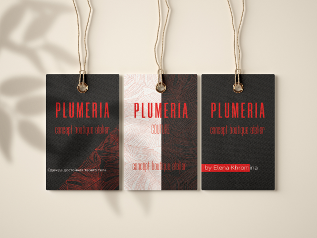 Plumeria | дизайн бирок