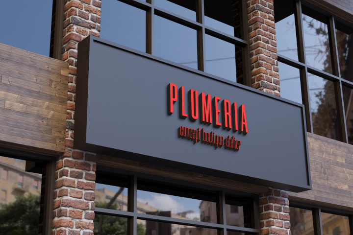 Plumeria | дизайн вывески