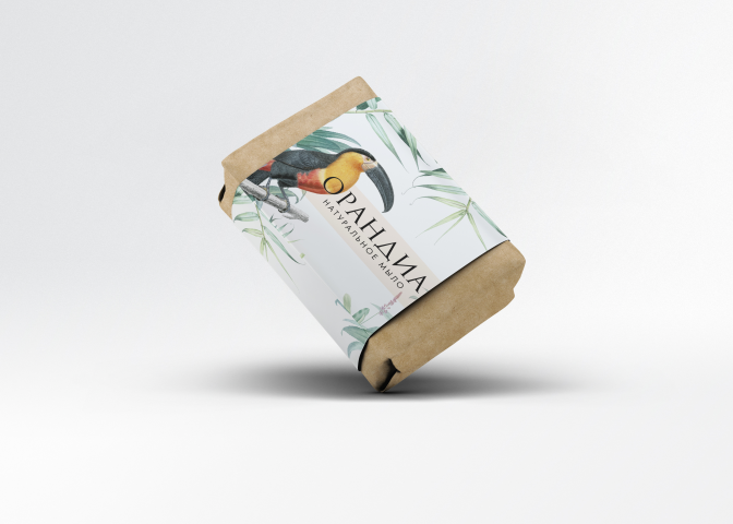 Дизайн упаковки для серии натуральной косметики "Орандиа"