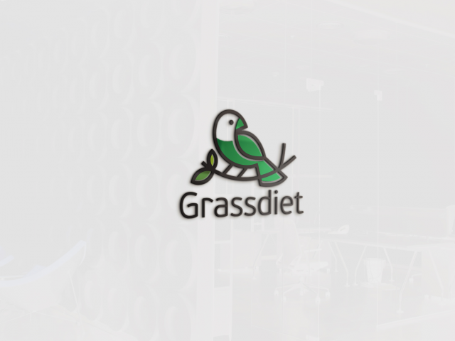Логотип бренда правильного питания "Grass Diet"