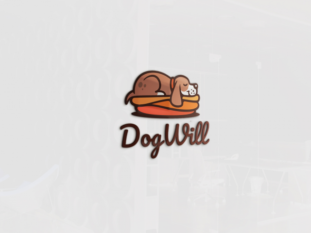 Логотип магазина собачьей амуниции "Dogwill"