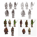 Персонажи для 2D игры