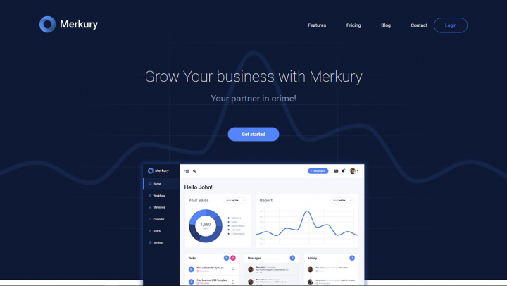 Учебный проект по макету Merkury