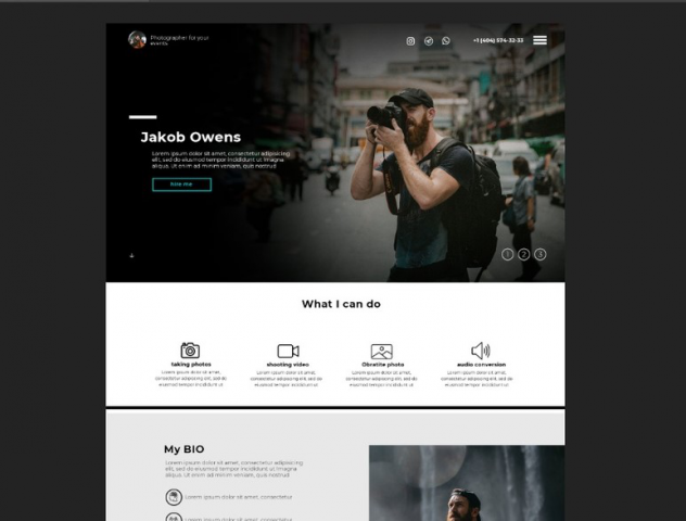 Сайт фотографа