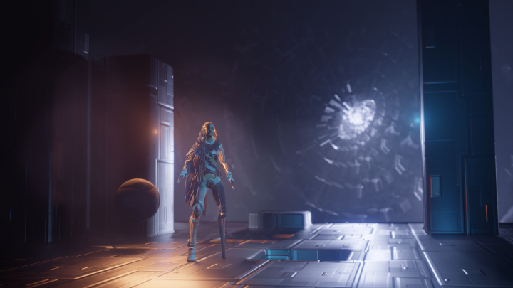 Концепт персонажа и окружения для платформера в Sci-fi стиле