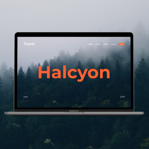 Лендинг «Halcyon»