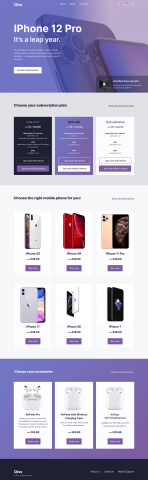 Дизайн интернет-магазина для продажи продукции Apple