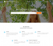 Дизайн сайта продажи домов в Калифорнии