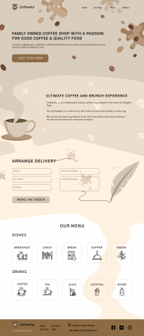 CaffeeHui's Website Design
