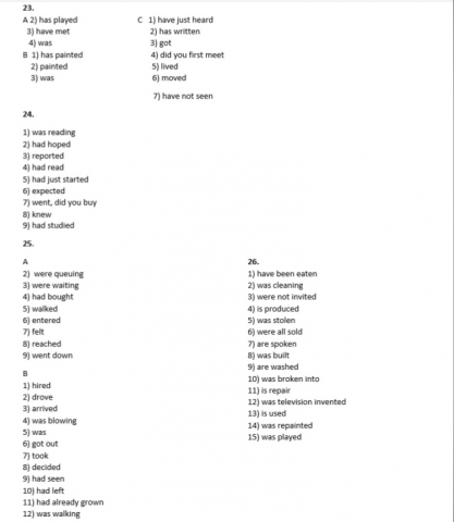 Задания по тексту на английском