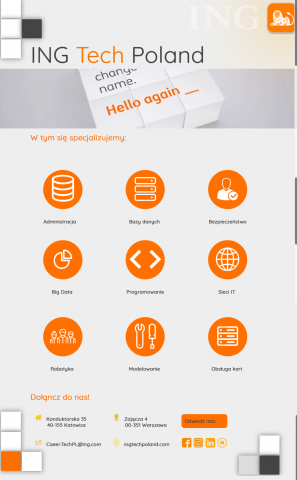 Шаблон главной страницы ING Tech Poland