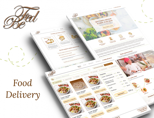 WebSite for food delivery/ Сайт для компании доставки