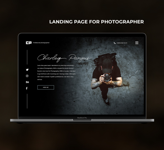 Landing page | Photographer