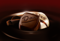 отрисовка шоколадной конфеты