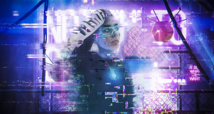 Обработка фото в стилистике ''Киберпанк''