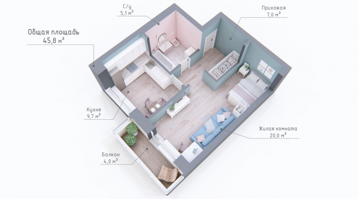 3D планировка