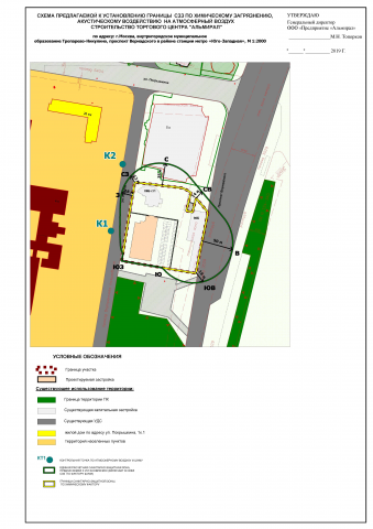 Проект организации санитарно защитной зоны ТЦ Альмирал