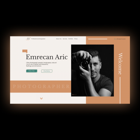 Landing Page фотографа