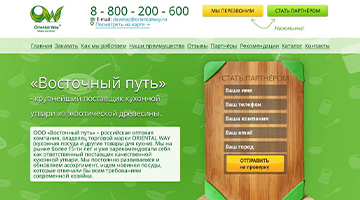 Адаптивная вёрстка лендинга + скрипт заявок