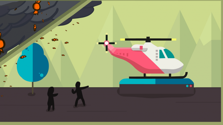 Начальный видео-ролик для мобильной игры "Candy Storm Survival"