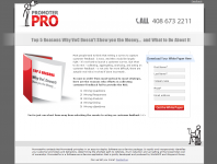 Landing page PromoterPro
