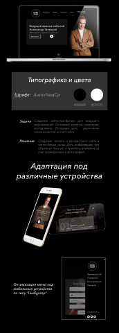Сайт для ведущего мероприятий
