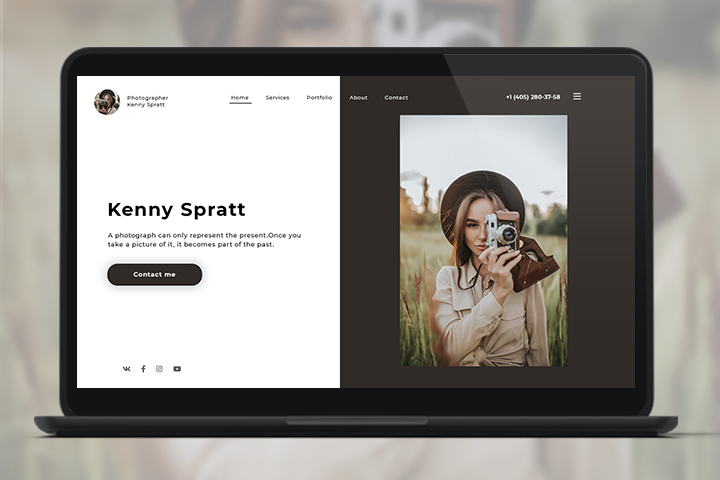 Landing Page для фотографа