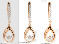 Ретушь серьги для интернет магазина