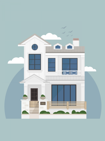 Flat house