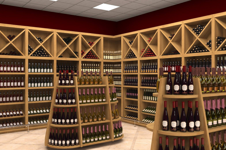 Дизайн и визуализация отдела алкоголя