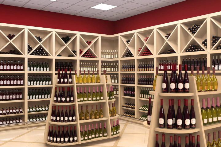 Дизайн и визуализация отдела алкоголя