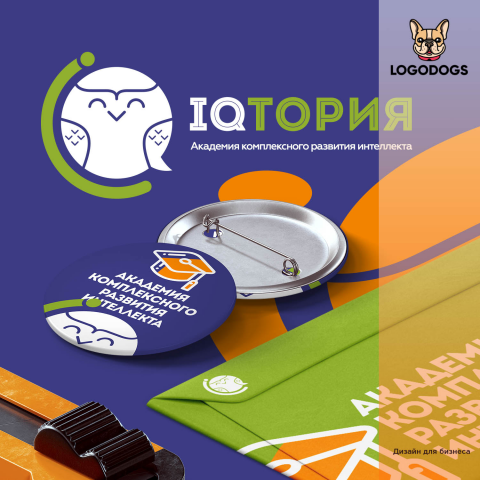 Логотип иллюстрация для "IQТОРИЯ"