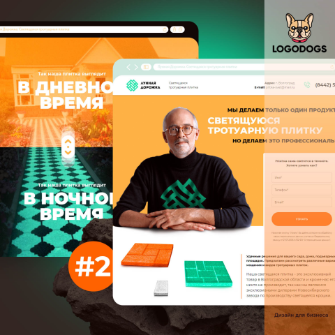 Дизайн сайта для "Лунная дорожка"