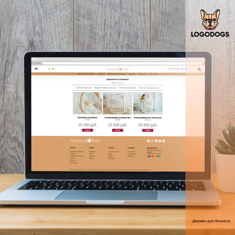 Дизайн интернет магазина детских кроваток "PREMIUM BABY"