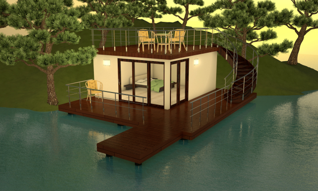 Домик у озера