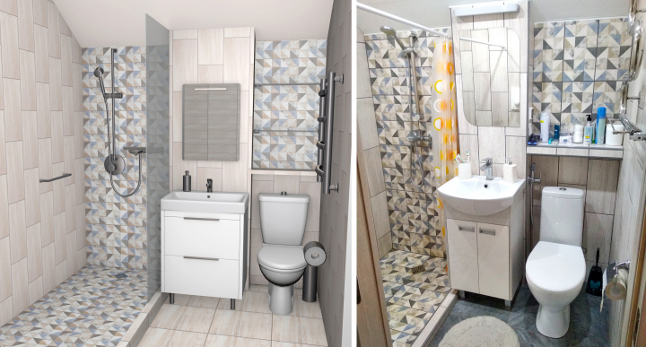 Визуализация/реализация проекта ванной комнаты