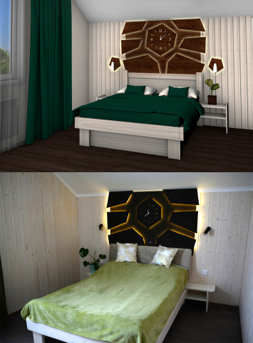 Визуализация/реализация проекта спальни