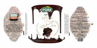 Этикетка сиропа Pure