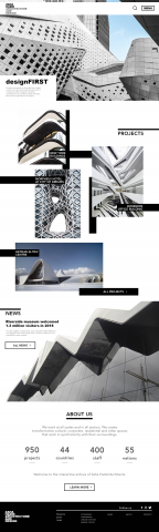 Редизайн сайта Zaha Hadid