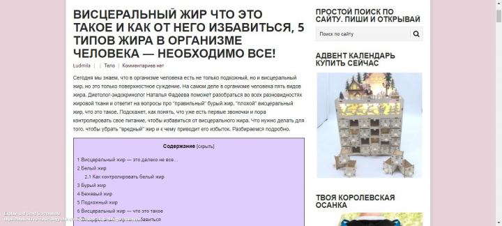 ВИСЦЕРАЛЬНЫЙ ЖИР ЧТО ЭТО ТАКОЕ И КАК ОТ НЕГО ИЗБАВИТЬСЯ, 5 ТИПОВ