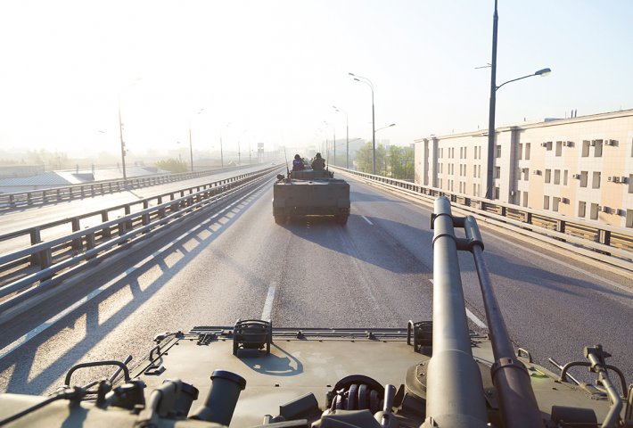 Поездка на БМП-3 по Москве