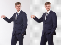 обтравка пером, ретушь, коррекция Сбербанк, 300т поводов для гор