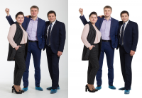 Ретушь для Сбербанка, с целью создания серии плакатов