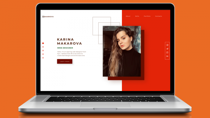 Landing page for a digital-specialist