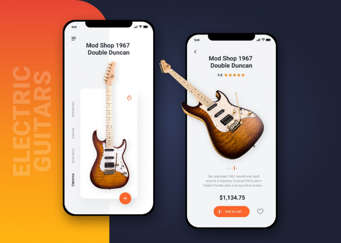 Web design. Shop