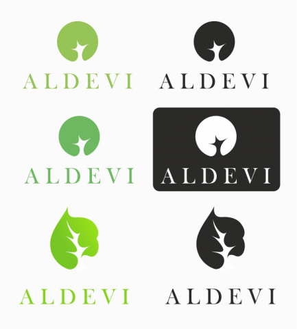 Варианты логотипов для компании Aldevi