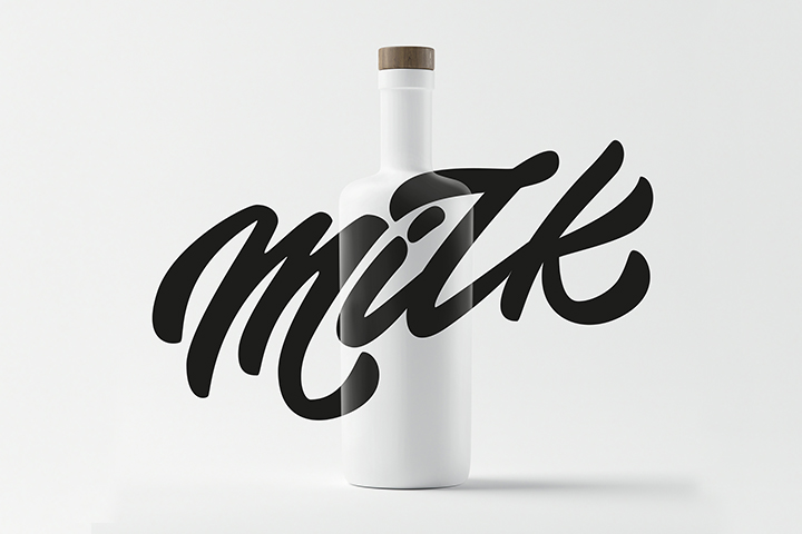 Леттеринг "Milk"