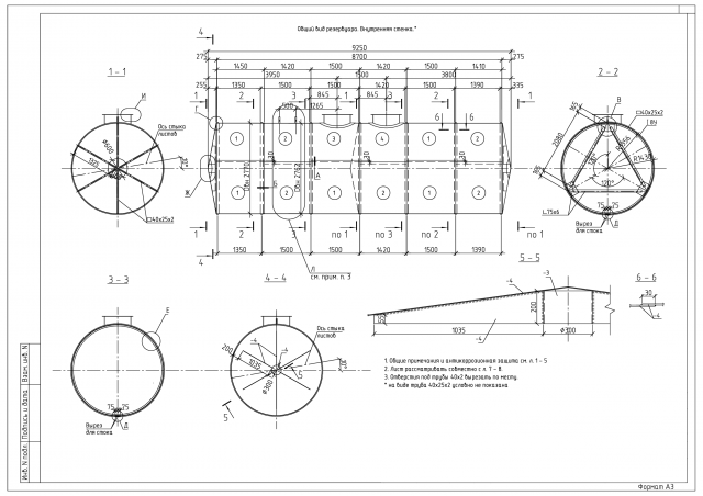 Горизонтальный резервуар